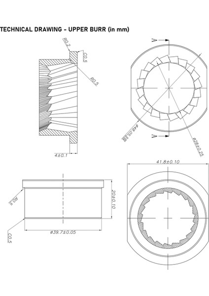 Yedek Paslanmaz Çelik Konik Öğütücü Freze Seti, 48 mm Yedek Parça Aksesuarları Saeco Magic/royal/strato ve Diğerleri Için (Yurt Dışından) fırsatları
