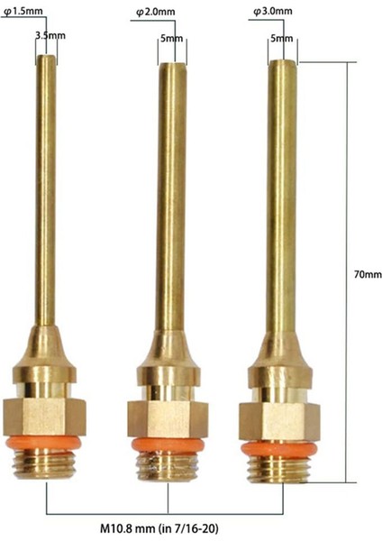 Sıcak Eriyik Nozulu Küçük Çaplı Nozul Sızıntı Önleyici Nozul Bakır Nozul Aksesuarları Nozullar Aletler, 2.0mm (Yurt Dışından) modelleri