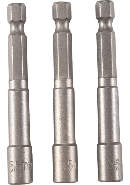 65MM Uzunluk 5.5mm Altıgen Soket Sürücü Ucu Manyetik Uç 3 Adet (Yurt Dışından)