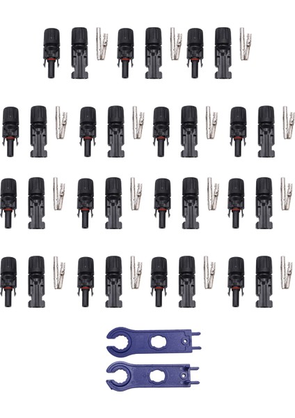 15 Takım Mc-4 Konnektör Fotovoltaik Konnektörler, Su Geçirmez Fotovoltaik Kablo Konnektörü (Yurt Dışından) modelleri