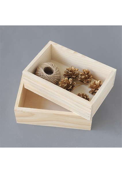 Retro Kare Ahşap Sukulent Küçük Çiçek Saksısı Ahşap Kutu Ev Bahçe Dekorasyon Malzemeleri (Yurt Dışından) fiyatları