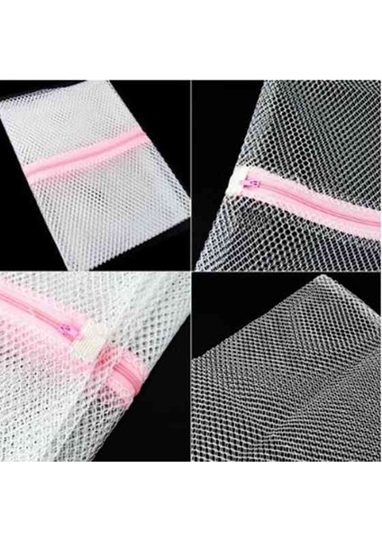 3 x Fermuarlı Çamaşır Yıkama File Torbaları Ağ Çoraplar Iç Çamaşırı Yıkama 1 Büyük 2 Orta (Yurt Dışından) modelleri