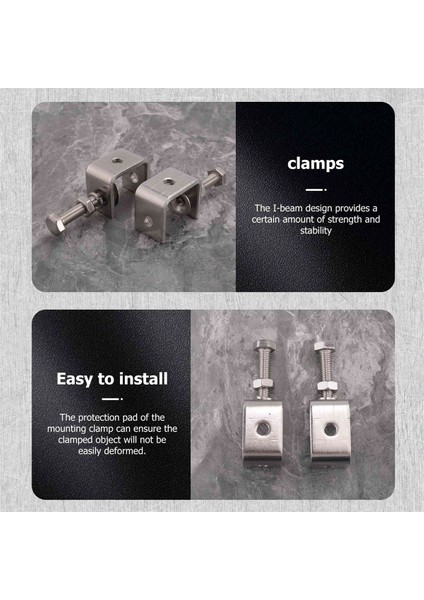 Adet C Kelepçesi, Metal Işleme Için U Kelepçesi, Sabit Geniş Çene Açıklığı ve Koruyucu Pedlere Sahip Küçük Masa Kelepçesi/ı-Kiriş Tasarımı (Yurt Dışından) modelleri