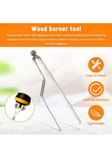 5 Adet Yüksek Empedans Uçları Odun Yakma Teli Top Uçları 50W Veya 100W Profesyonel Odun Yakma Kiti Için (Yurt Dışından) indirimleri