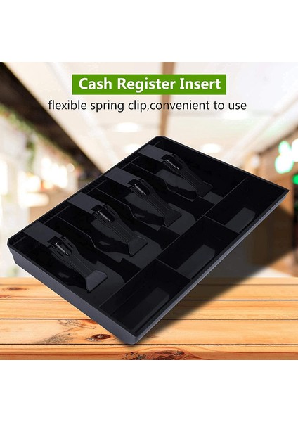 Kasa Çekmecesi - Nakit Para Tepsisi Yedek 4 Banknot/3 Madeni Para Kasa Eklenti Tepsisi, 12,6 x 9,6 x 1,4 Inç (Yurt Dışından) modelleri