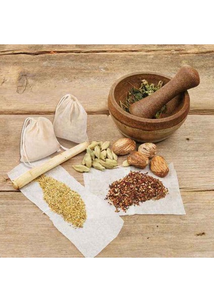 50 Adet Bağcıklı Pamuklu Çantalar Muslin Çantalar,çay Demleme Poşetleri (4 x 3 Inç) (Yurt Dışından) modelleri