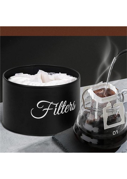 Kahve Filtresi Tutucu, Kapaklı Sepet Kahve Filtresi Saklama, Tezgah Için Yuvarlak Kahve Filtresi Kabı, Beyaz (Yurt Dışından) fırsatları