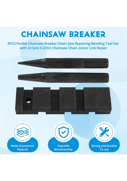 3 Adet Cep Testere Kırıcı Zincir Testere Tamir Takımı Seti 10 Set 0.325 Inç Testere Zincir Bağlantı Bağlantısı Tamiri (Yurt Dışından) indirimleri