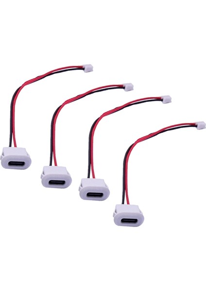 10 Adet USB Tip C Konnektör Jakı Dişi Tip-C Kart Tokalı Yüksek Akım Hızlı Şarj Jakı Portu Usb-C Şarj Fişi B (Yurt Dışından)