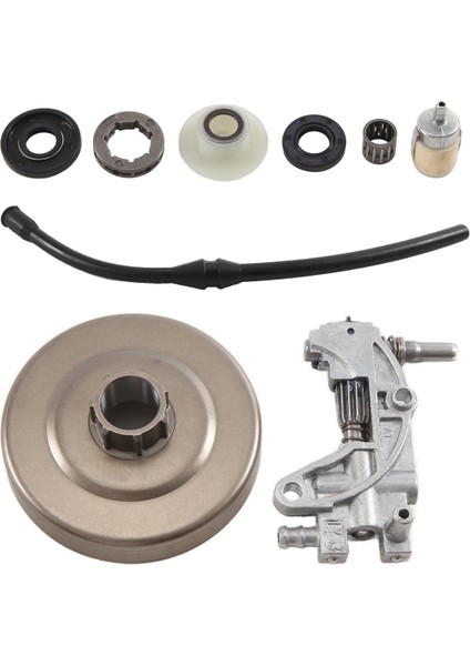 Debriyaj Dişli Jant Tambur Yağ Pompası Sonsuz Dişli Çin 4500 5200 5800 45CC 5 Yağ Keçesi Yakıt Filtresi Hattı Zincirli Testere Parçası (Yurt Dışından)