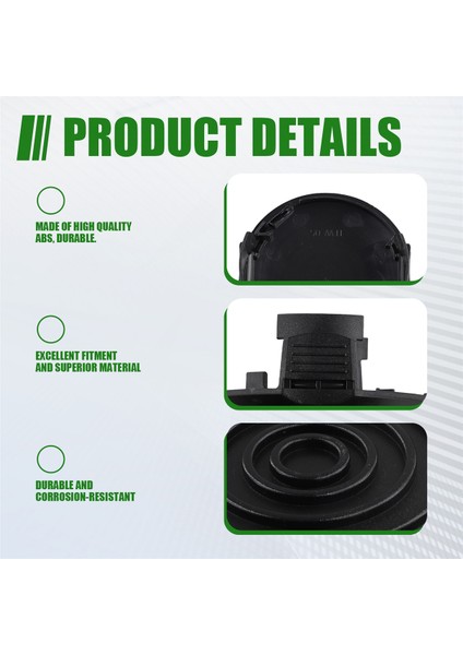 4 Adet WA0037 Makara Kapağı Kapağı, Worx WG184 WG168 WG190 WG191 Ot Ayıklayıcı Elektrikli Ip Kesme Makineleri Için Yedek Makara Kapakları (Yurt Dışından) indirimleri