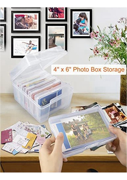 4x6 Fotoğraf Saklama Kutusu Resim Düzenleyicileri Kasa Fotoğraf Saklama Kabı Kutusu Tohum Saklama Düzenleyicisi El Sanatları Saklama Kutusu (Yurt Dışından) fırsatları
