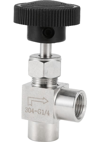 Iğne Vana Ayarlanabilir Iğne Vana 1/4 Inç Sağ Açı Dişi Dişli Bsp SS304 Su Gaz Yağı Için (Yurt Dışından) fırsatları