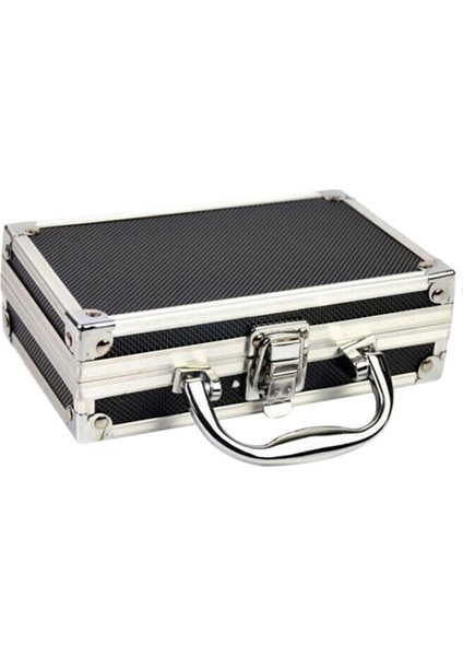 Alüminyum Alaşımlı Alet Kutusu Aksesuarları Saklama Kutusu Pratik Alüminyum Bavul Taşınabilir Saplı Küçük Alet Kutusu Saklama Kutusu (Yurt Dışından)