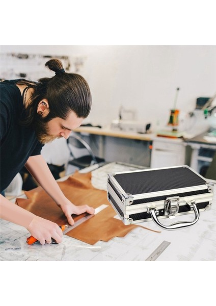 Alüminyum Alaşımlı Alet Kutusu Aksesuarları Saklama Kutusu Pratik Alüminyum Bavul Taşınabilir Saplı Küçük Alet Kutusu Saklama Kutusu (Yurt Dışından) fiyatları