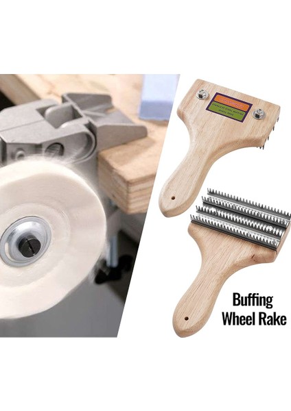 Parlatma Tekerleklerinden Kalan Bileşikleri ve Metali Temizlemek Için Tek Elle Kullanılan 7-3/4 Inç Parlatma Parlatma Tekerlek Tırmığı (Yurt Dışından) modelleri