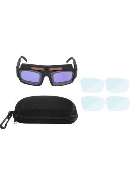 Güneş Enerjili Otomatik Kararan Kaynak Maskesi Kask Gözlük Kaynakçı Gözlükleri Ark Anti-Şok Lens Saklama Kutusu ile (Yurt Dışından) fiyatları