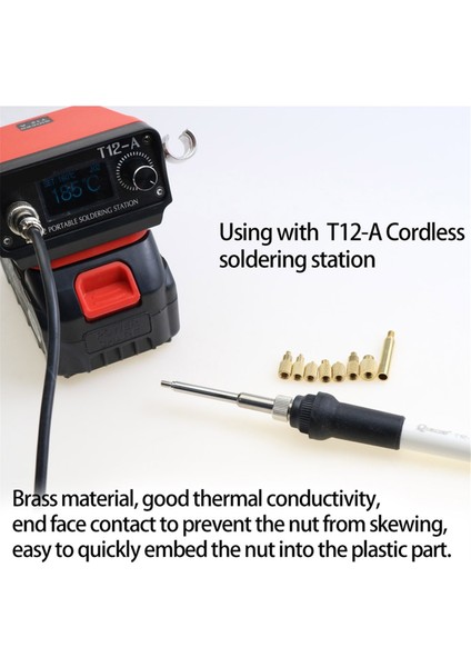 Isı Ekleme Somunu Demir Ucu T12 Lehimleme Demir Ucu Ekleme Iç Dişli Ucu M2-M8 Pirinç Sıcak Somun Takma Kiti (Yurt Dışından) modelleri