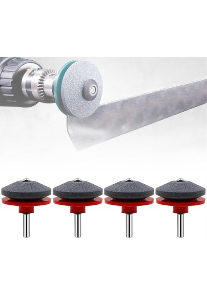 4 Adet Çim Biçme Makinesi Mat Bıçak Bileyici, Çim Biçme Makinesi Bıçak Bileyici Alet, Çim Biçme Makineleri Için Evrensel Bıçak Bileyiciler, Kırmızı (Yurt Dışından) indirimleri