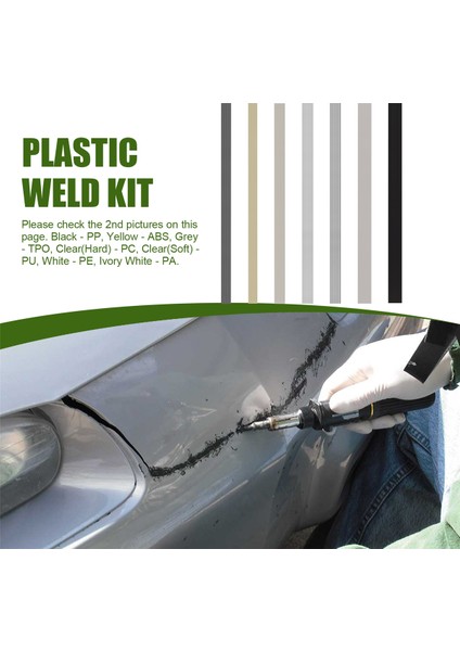 56 Adet Plastik Kaynak Çubukları, 7 Tip Abs Pp Pu Pe Pa Pc Tpo 13 Inç Plastik Kaynak Çubuğu Araba Tamponu Kayık Için (Yurt Dışından) fırsatları