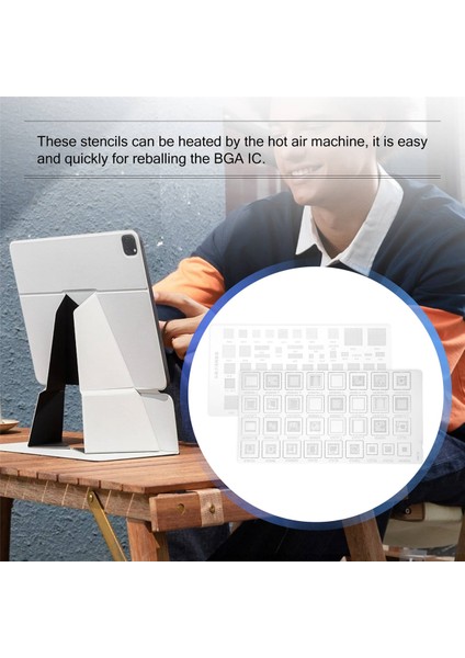 4 Adet Evrensel Bga Şablonu Mtk Msm Samsung Huawei Xiaomi iPad Cpu Ram Pm Güç Ic Reball Pin Doğrudan Isıtma Şablonu (Yurt Dışından) indirimleri