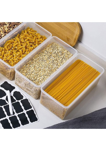 Kapaklı Hava Geçirmez Gıda Saklama Kapları 4'lü Set 3.2l, Makarna ve Uzun Erişteler Için Plastik Spagetti Kabı, Saklama (Yurt Dışından) modelleri