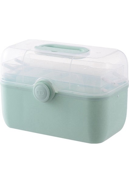 Büyük Kapasiteli Aile Hekimliği Düzenleyici Kutusu Taşınabilir Kit Saklama Kabı Aile Acil Durum Kiti Kutusu (Yurt Dışından)