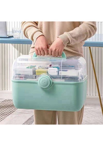 Büyük Kapasiteli Aile Hekimliği Düzenleyici Kutusu Taşınabilir Kit Saklama Kabı Aile Acil Durum Kiti Kutusu (Yurt Dışından) modelleri