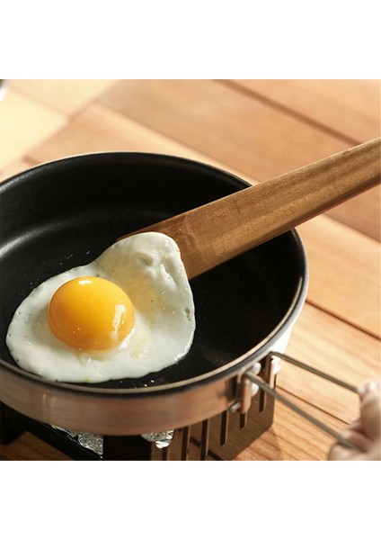 Ahşap Sofra Takımı Spatulaları Mutfak Aletleri Üçgen Pişirme Spatulası Taşınabilir Açık Hava Kamp Aletleri Kazıyıcı-L (Yurt Dışından) indirimleri