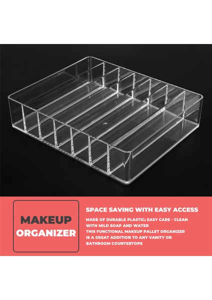 Makyaj Düzenleyici, Kompakt Makyaj Paleti Düzenleyici, Banyo Tezgahları, Lavabolar Için 7 Bölmeli Kozmetik Saklama Kutusu (Yurt Dışından) fırsatları