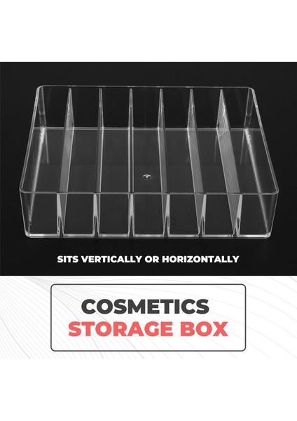 Makyaj Düzenleyici, Kompakt Makyaj Paleti Düzenleyici, Banyo Tezgahları, Lavabolar Için 7 Bölmeli Kozmetik Saklama Kutusu (Yurt Dışından) indirimleri