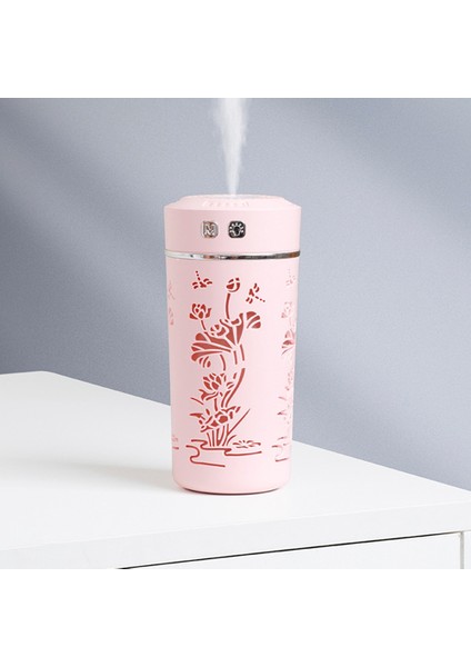 USB Hava Nemlendirici Mekanik Ev 260 ml Tek Meme Soğuk Aroma Yayıcı Renkli Işık Uçucu Yağlar Difüzör B (Yurt Dışından)