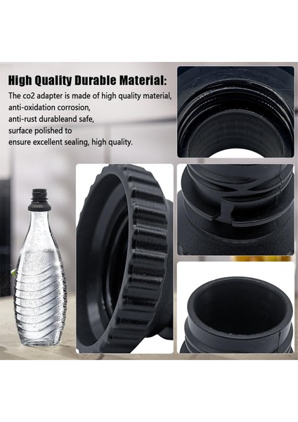 Terra Sodastream Cam Şişe Için Soda Şişesi Adaptörü Hızlı Bağlantı Soda Şişesi Eklentisi Dolum Kapağı (Yurt Dışından) indirimleri