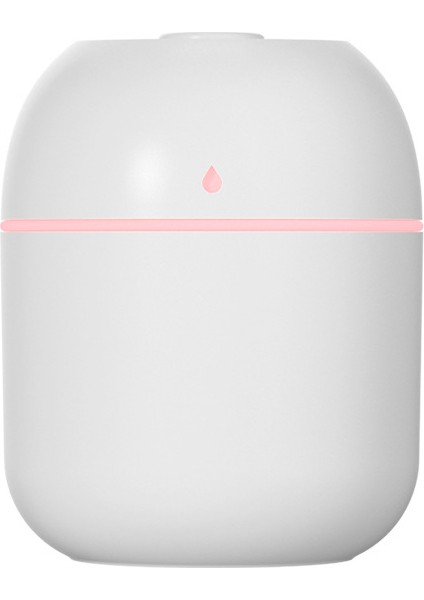 Masa Araba Aromaterapi Hava Nemlendirici Makinesi Mini LED Renkli Su Damlası Aroma Lambası Ev Ofis Için, Beyaz (Yurt Dışından)