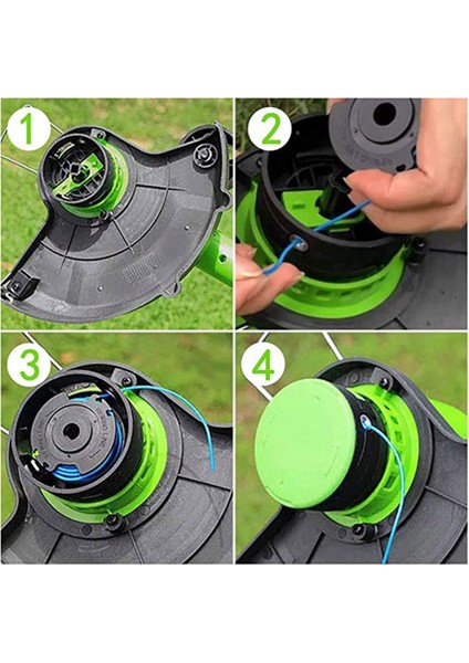3 Paket Iplik Kesme Makinesi Yedek Makara Misinası 29252 29092 Greenworks 20V 24V 40V 80V Weed Eater Kablosuz Kesme Makinesi Için (Yurt Dışından) modelleri