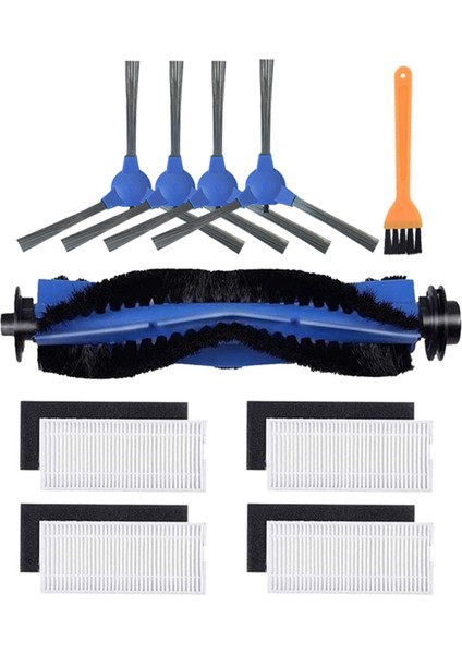 Eufy Robovac 11S 15 30 30C Temizlik Robotu Parçaları Için Hepa Filtre Yan Fırça Seti Fırça Temizliği ile Yan Fırça Değişimi (Yurt Dışından)