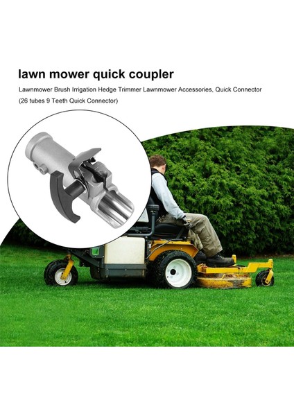 Mil Konektörü Birleştirme Kelepçesi, Çim Biçme Makinesi Fırça Sulama Çit Düzeltici Çalı Kesici Aksesuarları 26MM 9 Spline (Yurt Dışından) fırsatları