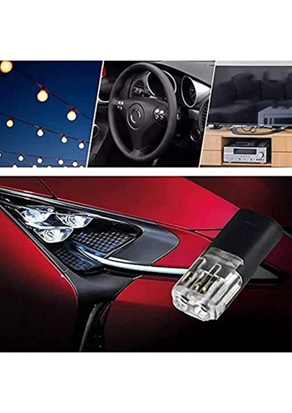 Çift Telli Takılabilir Konnektör + Kilitleme Tokası, Tel Sıyırma Yok Awg 20-24 Için 2 Yollu 2 Pinli LED Konnektör 20 Adet (Yurt Dışından) indirimleri