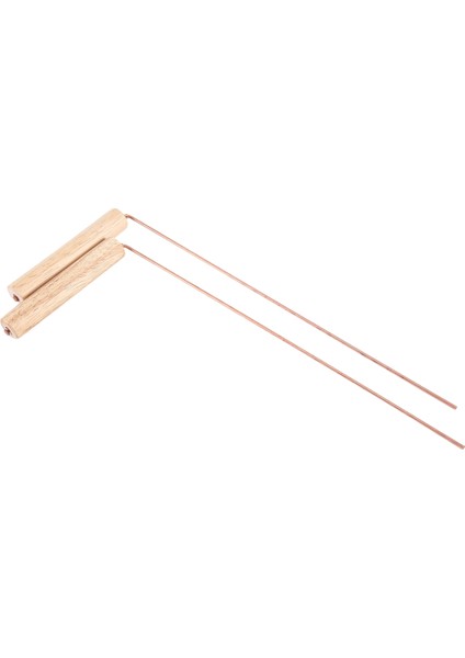2 Adet Saf Bakır Problar Çubuk Kehanet Aracı Için Ahşap Saplı Yuvarlak Bakır Direkler Ahşap Kolları Su Hazinesi Için (Yurt Dışından)
