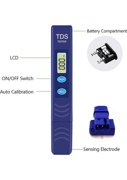 Tds Metre, 0-9990 Ppm Ölçüm Aralığı ile Su Test Cihazı, Tarım, Akvaryumlar, Havuzlar Için Dijital Su Test Kalemi (Yurt Dışından) modelleri