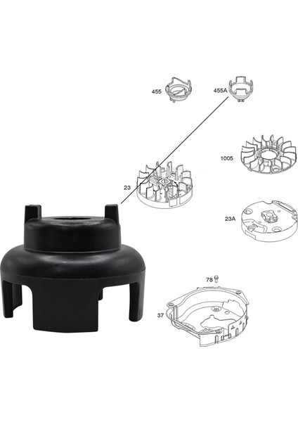 593960 Briggs & Stratton Için Volan Kupası Motor Geri Tepme Marşı 08P502-0002-H1 08P502-0003-H1 Çim Biçme Makinesi Parçaları Değiştirin (Yurt Dışından) fırsatları