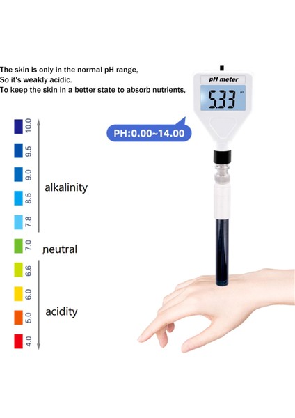 Dijital Ph Test Cihazı - Asitlik Ölçer Ph Test Cihazı Toprak Ölçer Test Cihazı Beyaz Arka Aydınlatmalı Peynir/et/toprak Için PH-98218 (Yurt Dışından) modelleri