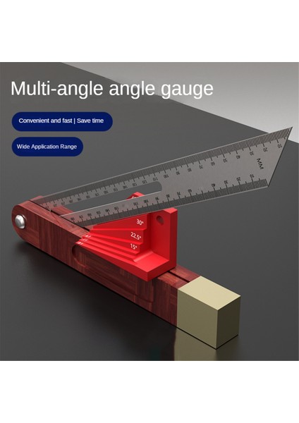 Marangoz Cetveli Açı Cetveli Çok Işlevli 30 Derece 45 Derece Isteğe Bağlı Açı Yardımcı Ölçer (Yurt Dışından) modelleri