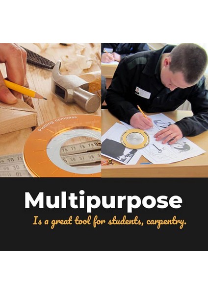 Ayarlanabilir Daire Çizim Cetveli Aracı, Profesyonel Yuvarlak Daire Çizim Aracı, Ölçme Cetveli (1 Adet) (Yurt Dışından) modelleri