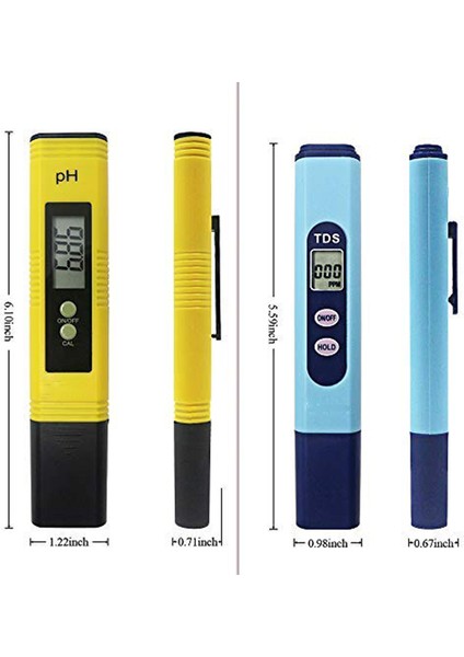 Su Kalitesi Test Ölçer, Ph Metre Tds Metre 2'si 1 Arada Kit, Hidroponik, Akvaryumlar, Içme Suyu, Ro Sistemi, Havuz ve Balık Havuzu Için 0-14.00PH ve 0-9990 Ppm Ölçüm Aralığı (Yurt Dışından) fırsatları