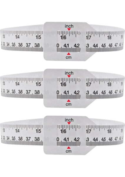 Dakların, Kupaların, Cam Kavanozların ve Dakların Çevresini Ölçmek Için 3'lü Paket Genişlik Ölçer Kendin Yap El Sanatları Yapımcısı (Yurt Dışından)