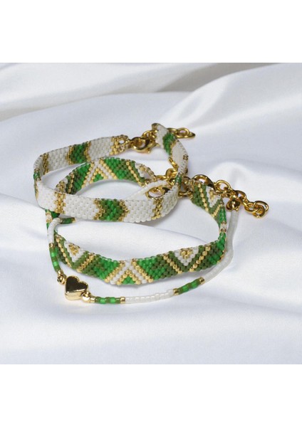 Etnik Desenli El Yapımı 3’lü Miyuki Boncuk Bileklik Seti |ETSVK03 fiyatları