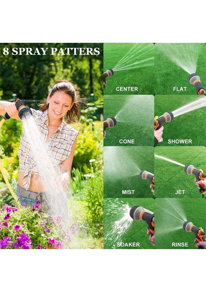 8 Desen Sprey Çim Sulama Çok Işlevli Araba Yıkama Yüksek Basınç Dayanıklı El Aletleri Hortum Serpme Nozulu Bahçe (Yurt Dışından) modelleri