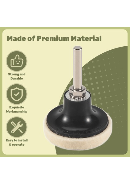 16 Adet 2 Inç Kumaş Disk Cilalama Parlatma Pedleri Tekerlekler Disk Tutucu 1/4 Inç Şaftlı Temizleme Cilalama Zımparalama (Yurt Dışından) indirimleri