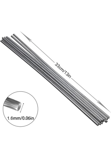 100 Adet Alüminyum Elektrot Teli Düşük Sıcaklıklı Eriyebilir Çözüm Kaynak Akı Içermeyen Elektrot 1.6MMX33CM(1/16 Inç x 13 Inç) B (Yurt Dışından) fiyatları